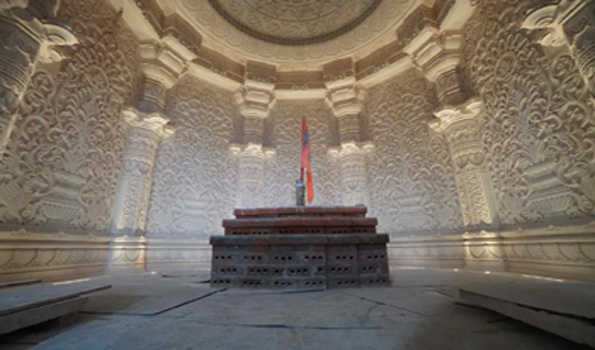 अयोध्या:राम मंदिर के भव्य गर्भगृह का जारी किया गया नवीनतम दृश्य