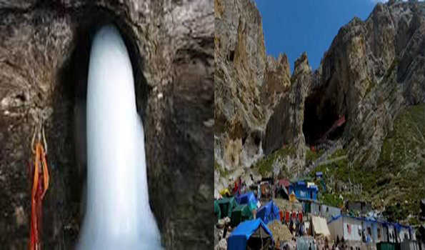 बाबा बर्फानी के दर्शन के लिये 1771 तीर्थयात्रियों का नया जत्था रवाना