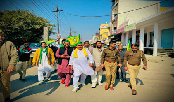 भाकियू अध्यक्ष नरेश चौधरी को नोएडा जाने से रोका