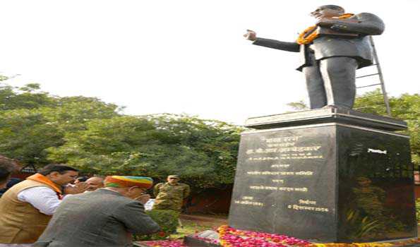 भजन लाल ने शपथ के बाद अम्बेडकर, शेखावत और ज्योतिबा को किया नमन
