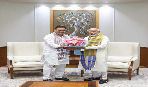 भजनलाल की मोदी एवं केन्द्रीय मंत्रियों से मुलाकात