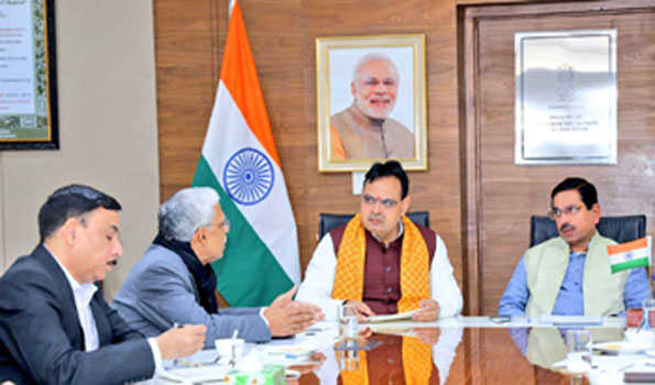 भजनलाल की नई दिल्ली में कोयला मंत्रालय के अधिकारियों के साथ बैठक