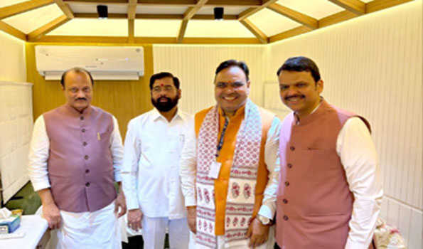 भजनलाल ने देवेन्द्र फडणवीस को महाराष्ट्र के मुख्यमंत्री पद की शपथ लेने पर दी बधाई