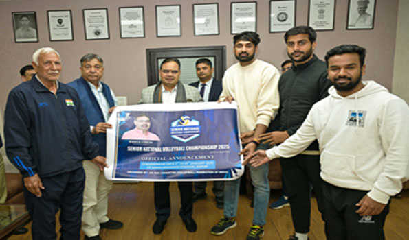 भजनलाल ने सीनियर नेशनल वालीबॉल चैंपियनशिप-2025 के  पोस्टर का किया विमोचन