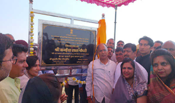 चौधरी ने सूरजपुरा से सांभर मुख्य ट्रांसमिशन प्रथम पेयजल परियोजना का किया शिलान्यास—