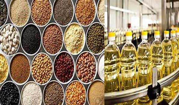 चुनिंदा दालों और खाद्य तेलों में घटबढ़
