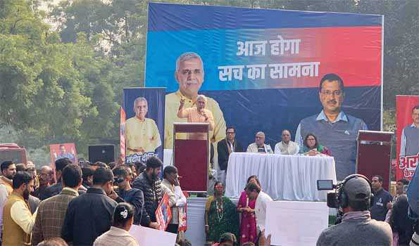 दीक्षित से बहस के लिए जंतर-मंतर नहीं पहुंचे केजरीवाल