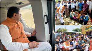 धामी ने तराई के बाढ़ प्रभावित क्षेत्रों का किया हवाई सर्वेक्षण,प्रभावितों से भी मिले