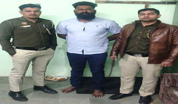 दिल्ली में ज्वैलर्स से लूट में वांछित पांच हजार का इनामी बदमाश गिरफ्तार