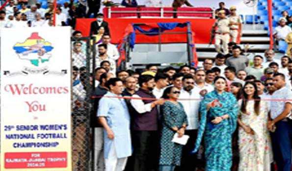 दिया कुमारी ने नेशनल महिला फुटबॉल चैंपियनशिप का किया आगाज