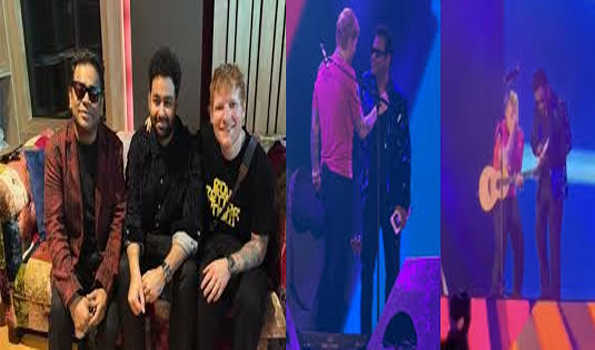 एआर रहमान और एड शीरन ने चेन्नई में किया प्रदर्शन
