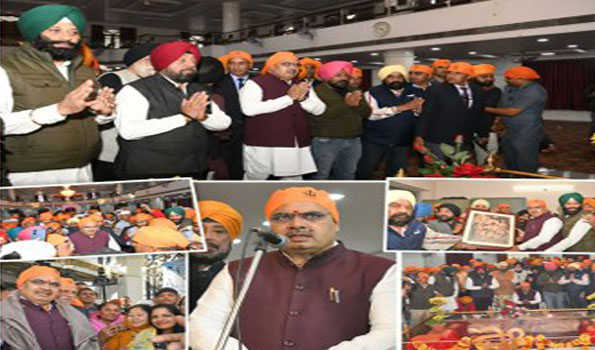 गुरुगोविंद और साहिबजादों की बहादुरी एवं आदर्शों ने लाखों लोगों को दी ताकत-शर्मा