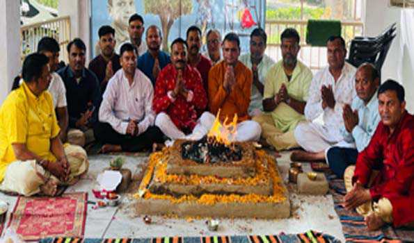 हनुमान जन्मोत्सव पर जल भवन में सम्पन्न हुआ विशेष धार्मिक आयोजन