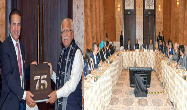 हरियाणा के मुख्यमंत्री ने कंपनियों को राज्य में निवेश के लिए आमंत्रित किया