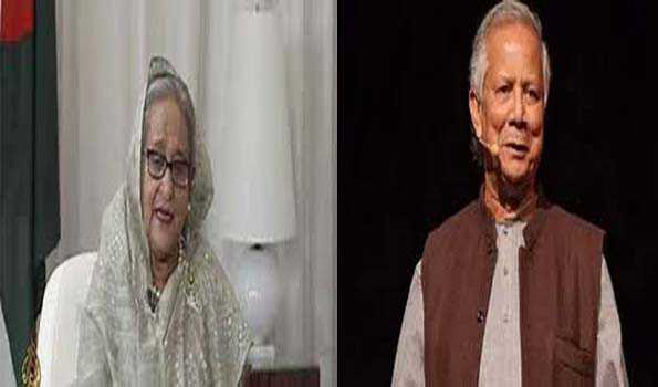 हसीना ने यूनुस पर लगाया बंगलादेश की अर्थव्यवस्था को नष्ट करने का आरोप