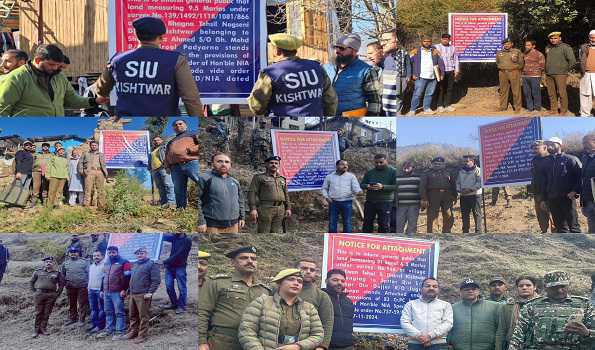 जम्मू-कश्मीर पुलिस ने सात फरार आतंकवादियों की संपत्तियां जब्त की