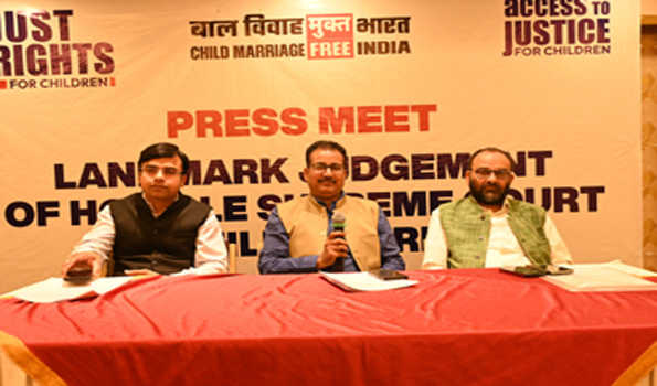 जस्ट राइट्स फॉर चिल्ड्रेन एलायंस बाल विवाह की रोकथाम के प्रयासों के समर्थन में उतरा