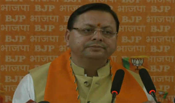 कांग्रेस के घोषणापत्र में तुष्टीकरण, एक वर्ग विशेष को लाभ पहुंचाने की नीति का उल्लेख: धामी