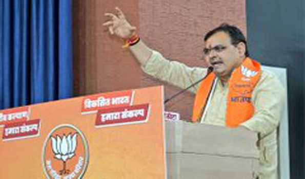 कांग्रेस ने देश को भ्रष्टाचार, तुष्टीकरण और आतंकवाद दिया: भजन लाल