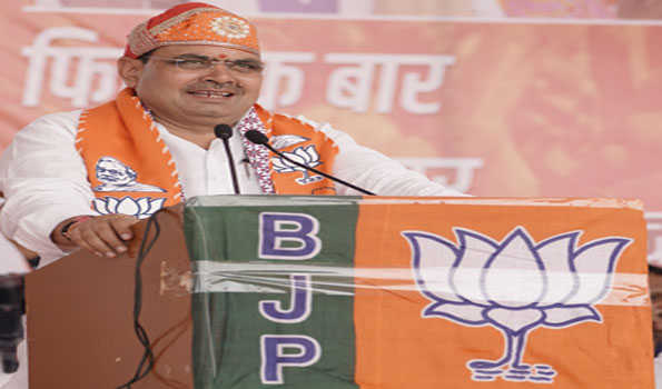 मोदी के नेतृत्व में भाजपा गरीब को गणेश मानकर करती है सेवा: भजनलाल