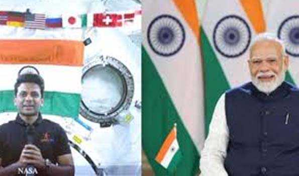मोदी ने ग्रुप कैप्टन शुभांशु शुक्ला से बातचीत की