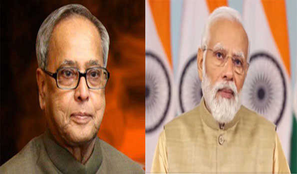 मोदी ने प्रणब मुखर्जी को उनकी जयंती पर श्रद्धांजलि अर्पित की