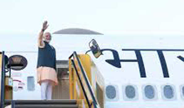 मोदी पाँच देशों की सफल यात्रा के बाद स्वदेश रवाना