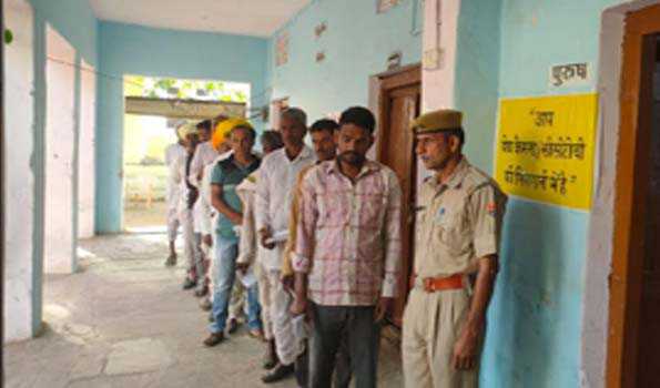 नांदसी में पुनर्मतदान में 68.66 प्रतिशत मतदाताओं ने किया वोट