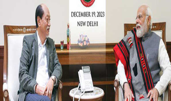 नगालैंड के मुख्यमंत्री रियो ने मोदी से की भेंट