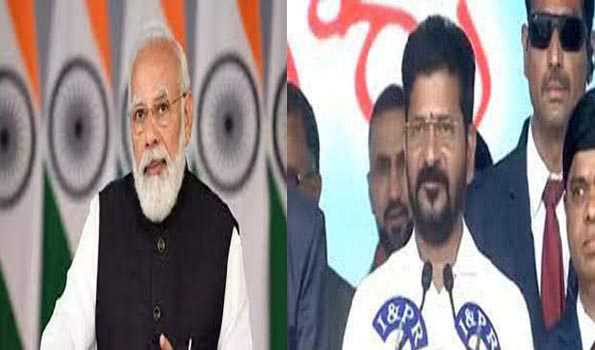नरेन्द्र मोदी ने रेवंत रेड्डी को दी बधाई