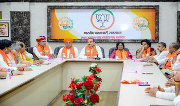 नव नियुक्त भाजपा प्रदेश अध्यक्ष मदन राठौड़ ने संभाला अपना पदभार