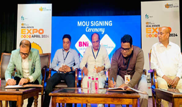 नेटवर्किंग और बिजनेस बढ़ाने के लिए बीएनआई जयपुर और क्रेडाई राजस्थान के बीच समझौता