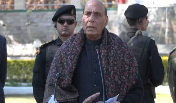ऑपरेशन के दौरान पेशेवर आचरण का परिचय दें जवान: राजनाथ