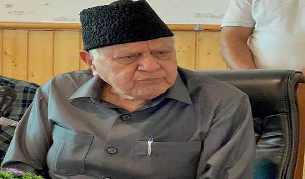 फारूक ने पश्चिम एशिया में बढ़ती हिंसा पर गहरी चिंता व्यक्त की