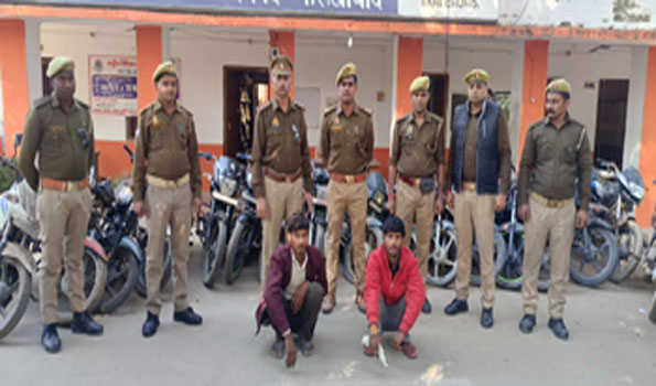 फर्रुखाबाद में चोरी की 21 बाइक बरामद,चार गिरफ्तार