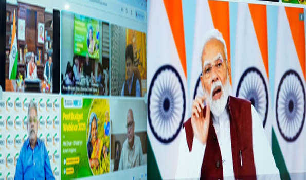 प्रधानमंत्री मोदी ने कृषि एवं ग्रामीण समृद्धि पर बजट बाद वेबिनार का किया उद्घाटन
