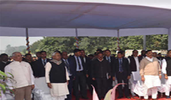 राजेंद्र आर्लेकर और नीतीश ने सरदार पटेल को दी श्रद्धांजलि