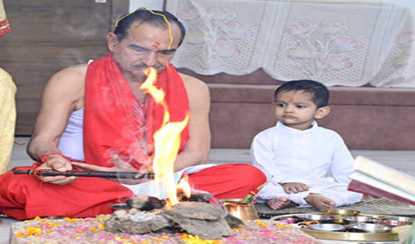 राठौड़ ने नवरात्र की नवमी पर की पूजा अर्चना