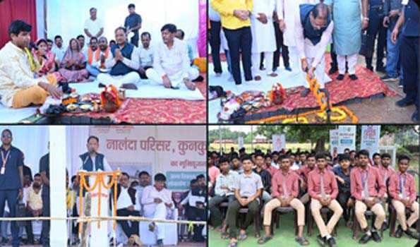 साय ने जशपुर में 4.37 करोड़ रुपये की लागत वाले नालंदा परिसर का किया शिलान्यास