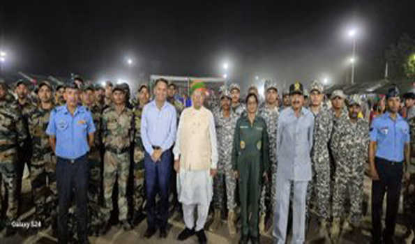 वायु सेना केंद्र में जवानों के बीच पहुंचे केंद्रीय मंत्री मेघवाल