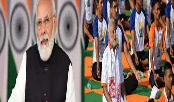 योग अपनाने की अपील की मोदी ने